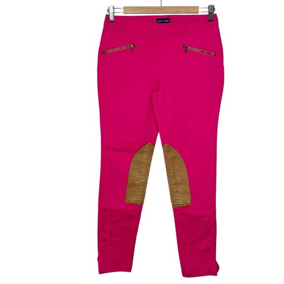 Ralph Lauren Girls Riding Pants Pink Size 16 Jodhpurs Breeches Equestrian - Picture 1 of 9